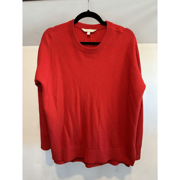 Athleta Perspective Wool Cashmere Blend Crew Neck Sweater XS Red - Picture 9 of 13